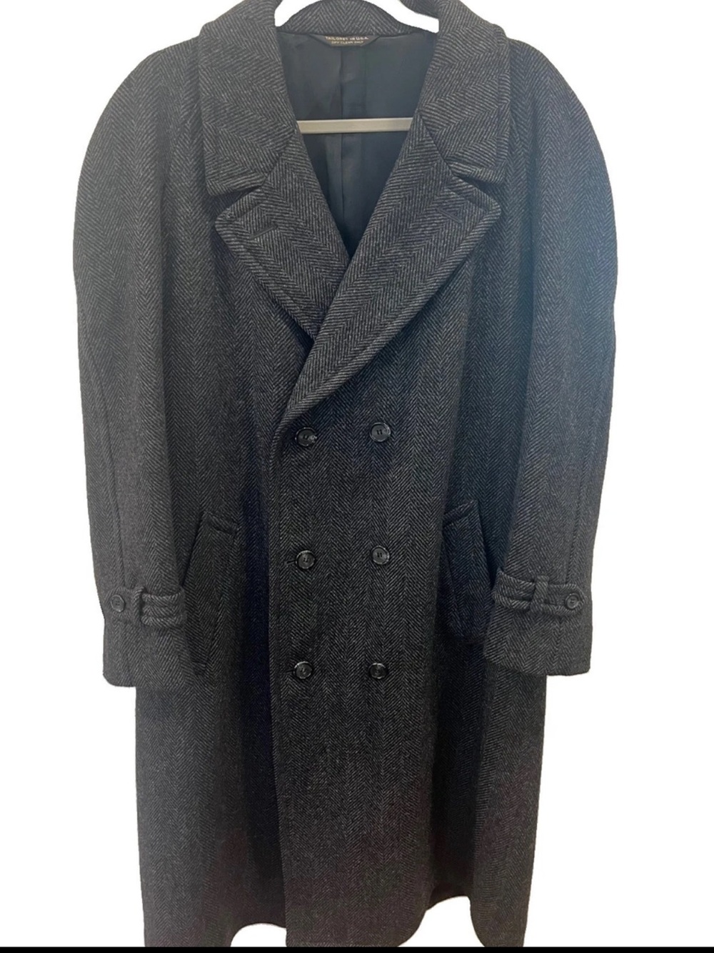 Christian Dior Monsieur Gray Wool Blend Belted Overcoat 42R (See Measurements)